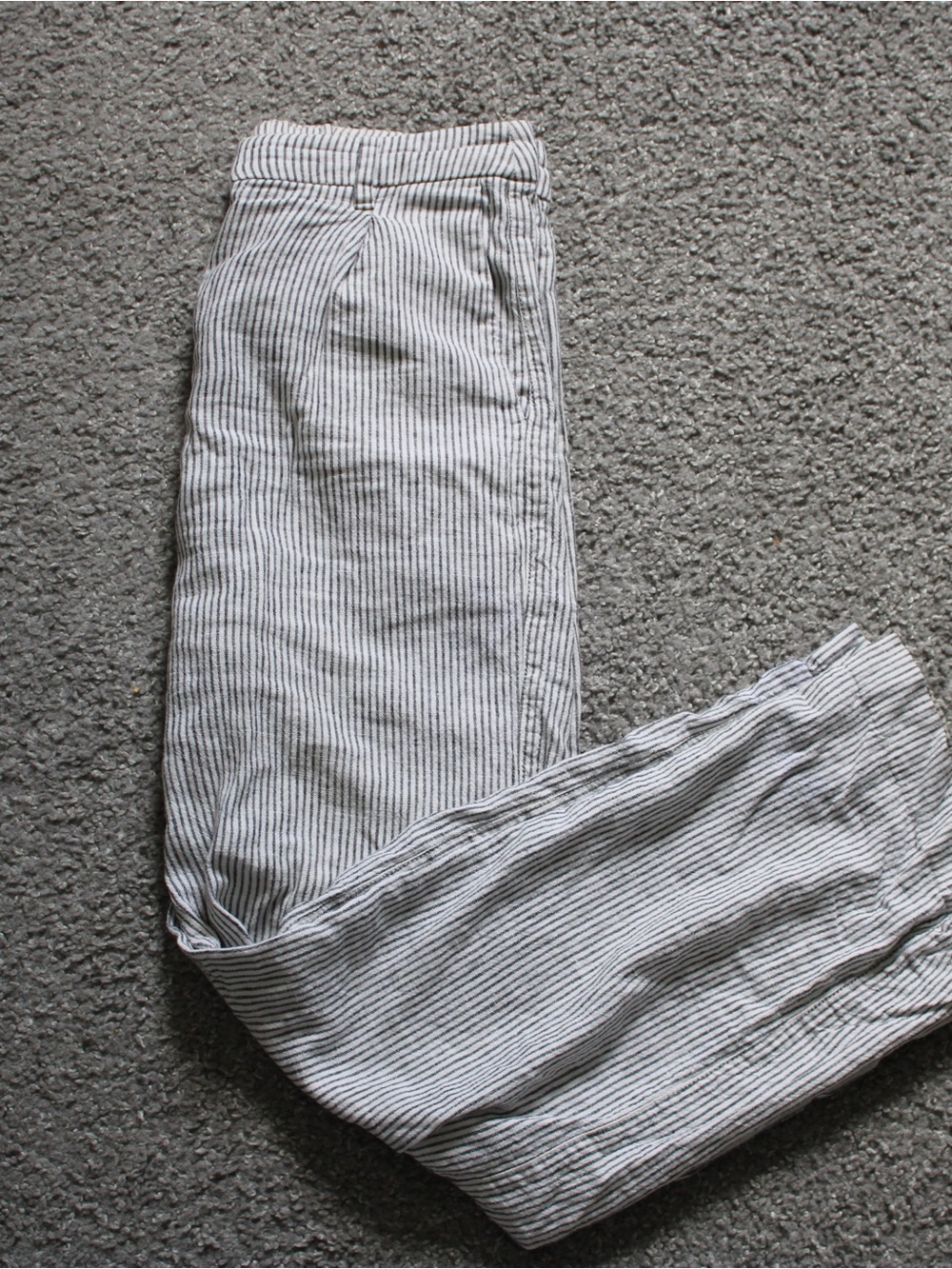 OLD NAVY Striped Linen-Blend Pants